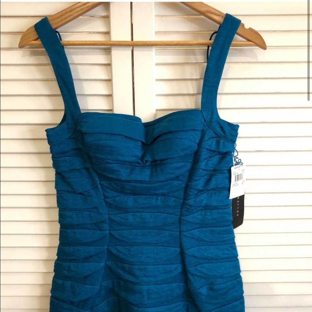 NWT Aidan Mattox Ruched Bodycon Dress - Picture 2 of 7